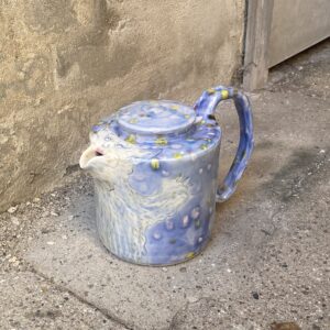 Unik tekande. en slags tiger. Unik glasur. Porcelæn